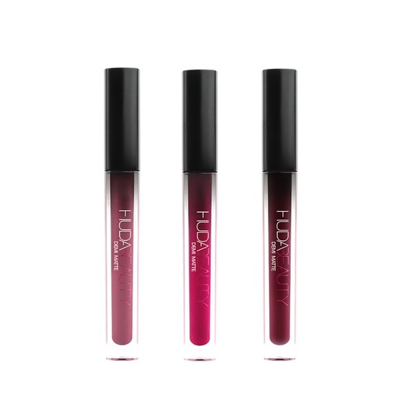 HUDA BEAUTY DEMI MATTE LIQUID LIPS- 3 BRAND NEW!!! - Picture 1 of 15